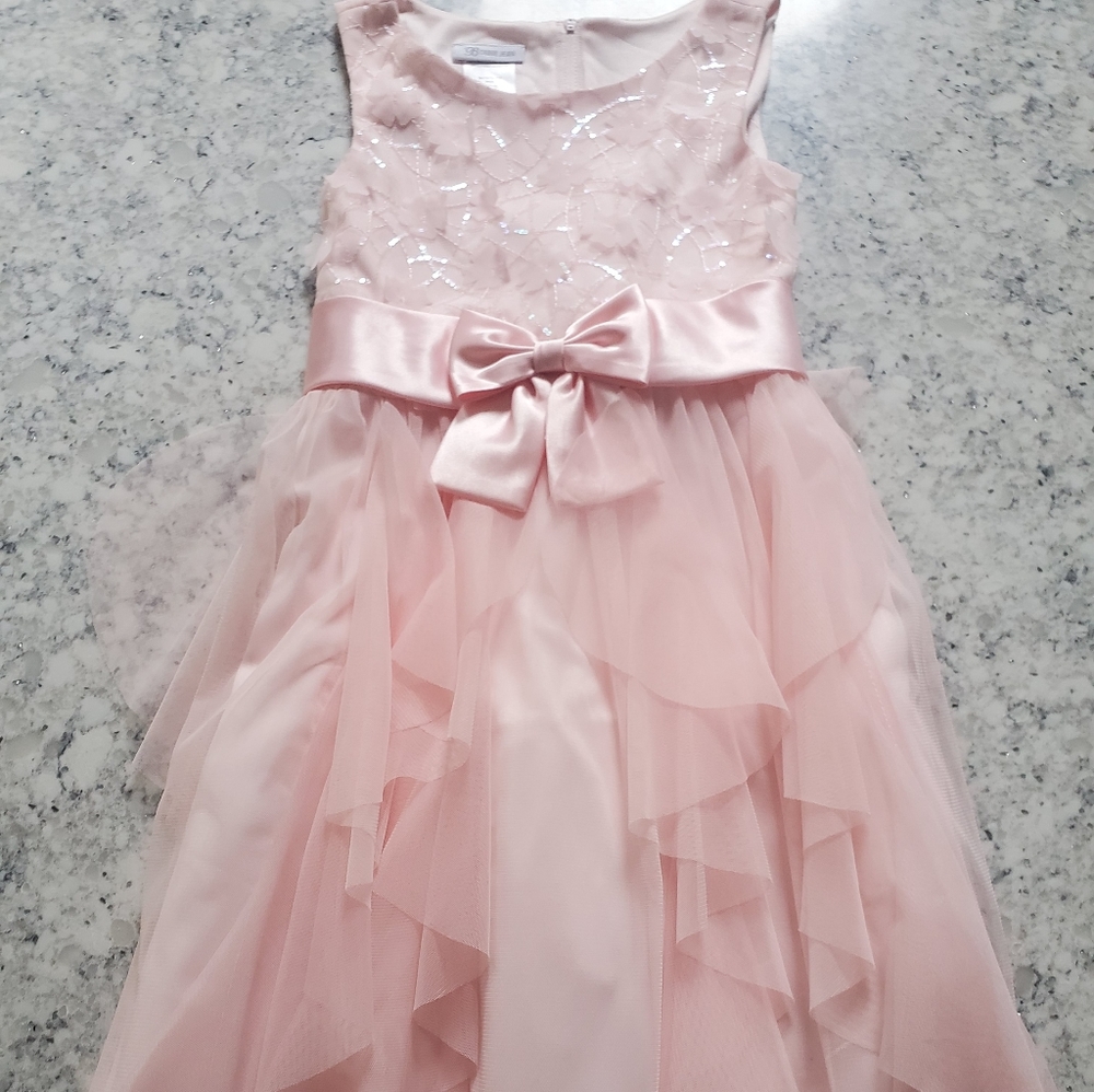 Girls Bonnie Jean pink dress